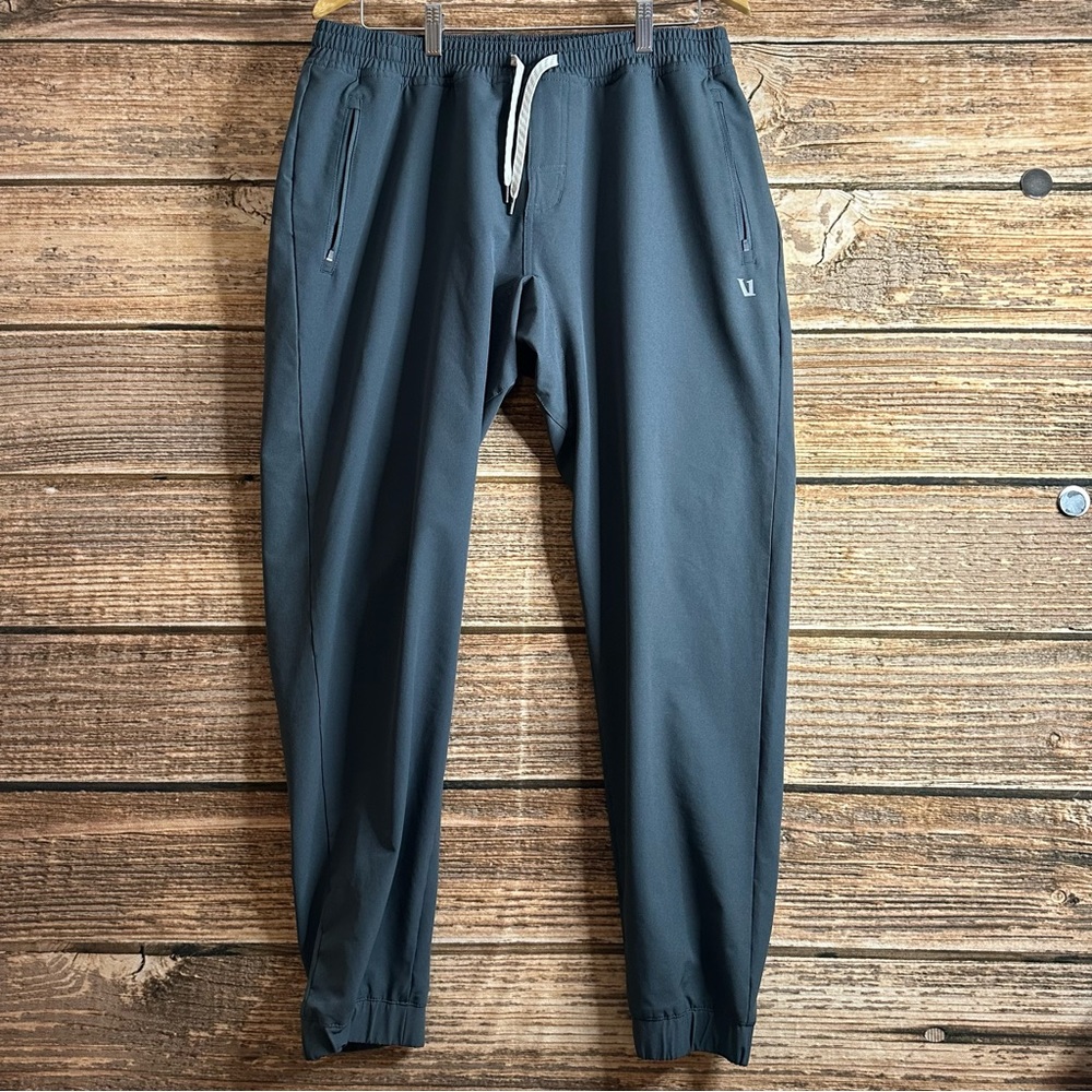 Vuori Jogger Pants Mens Extra Large Gray Tapered Zip Pockets Activewear